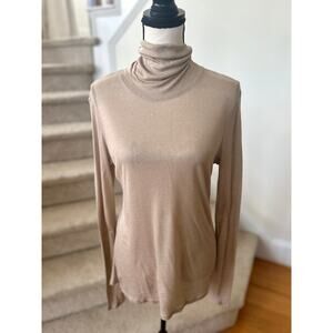 NWT La Ligne Danny Tan Silk & Cashmere Blend Long Sleeve Turtleneck